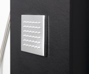 Polysan Spirit Square Termostatický Sprchový Panel 250x1550mm, černá
