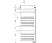 Aqualine Direct-e Elektrické Otopné Těleso Rovné 600x960 Mm, 400 W, Bílá