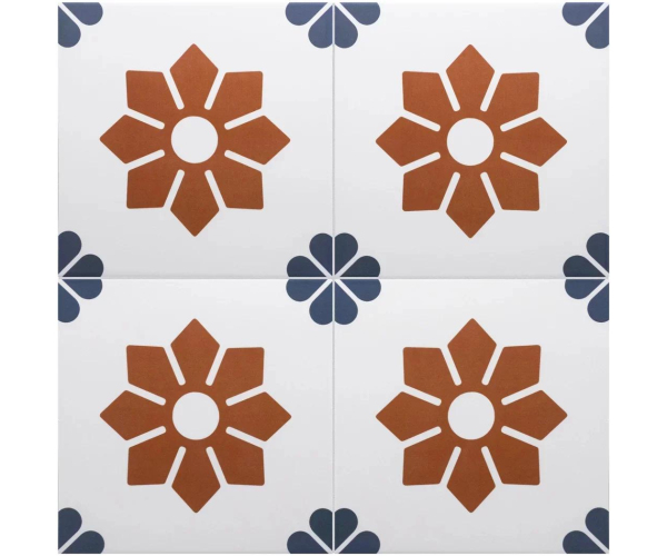 Retro dlažba Equipe Rivoli Fiore Decor 20x20