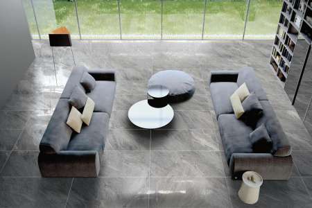 Nadčasová dlažba jako mramor v šedém odstínu Brennero Istinkto Grey 60x120 Lapp. Rett