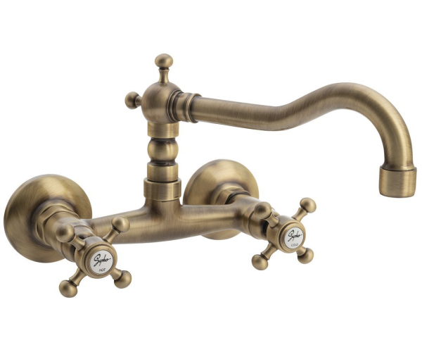 Sapho Antea Nástěnná Baterie, Horní Ramínko, Bronz