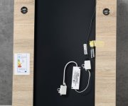 Aqualine Korin Strip Zrcadlo S Led Osvětlením 50x70x12cm, Dub Platin