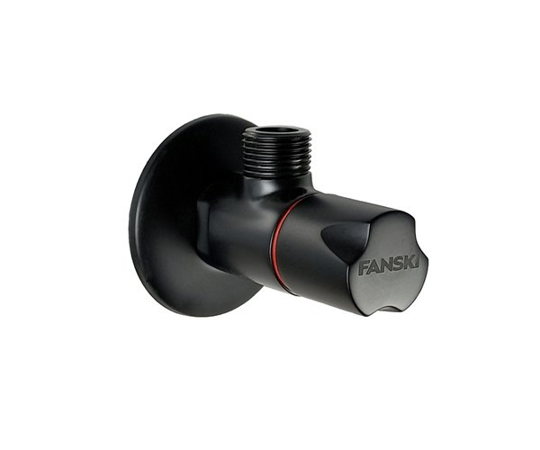 Rohový Ventil Black S Keram.vrškem 1/2"x 3/8" Sítko, červený - Fanski