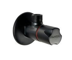 Rohový Ventil Black S Keram.vrškem 1/2"x 3/8" Sítko, červený - Fanski