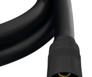Sapho Softflex Plastová Sprchová Hadice, 200cm, černá Mat
