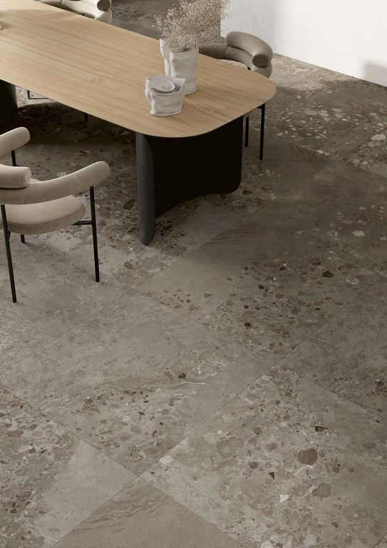 Realizace Zajímavá terrazzo dlažba Fioranese I Cocci Siciliani Nero