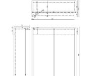 Aqualine Kawa Strip Galerka S Led Osvětlením 60x70x22cm, Bílá