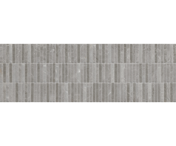 Dekor jako kámen Azuvi Monreale Tessere Grey 30x90 Mat. Rett. - šedá