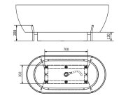 Polysan Reduta Konstrukce Pro Vanu 171x81cm, Bílá Mat
