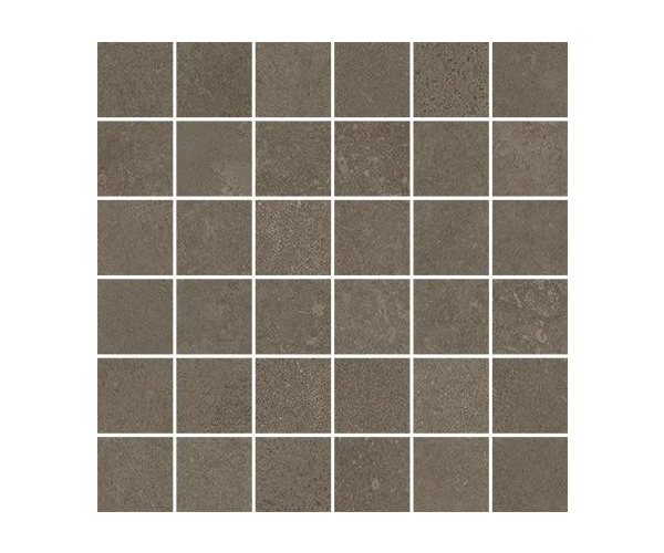 Mozaika jako beton Cerdomus Concrete Art Mosaico Tortora 30x30 Matt.  - hnědá