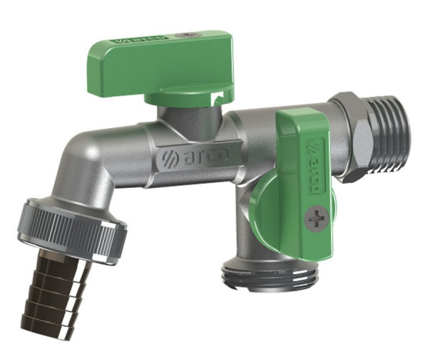 Arco Zahradní Ventil Nano Se Dvěma Vývody 1/2"x3/4"x3/4", Anticalc
