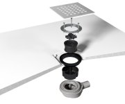 Polysan Flexia Vaničkový Sifon, Průměr 90mm, Dn40, Krytka Bílá