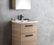 Aqualine Vega Umyvadlová Skříňka 51,5x72,6x43,6cm, 2x Zásuvka, Dub Platin