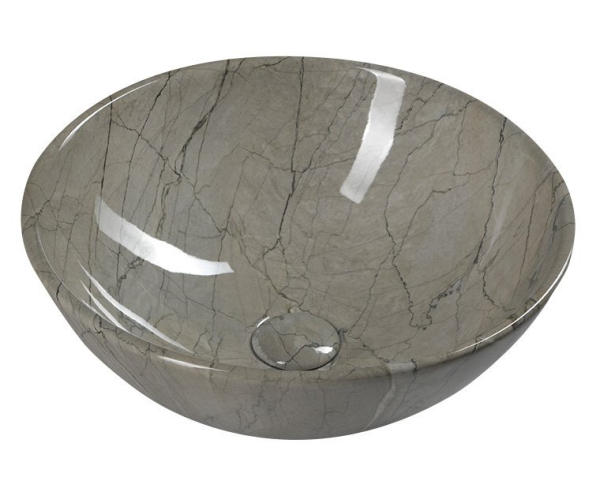 Sapho Dalma Keramické Umyvadlo Na Desku, ø 42cm, Grigio