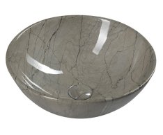 Sapho Dalma Keramické Umyvadlo Na Desku, ø 42cm, Grigio