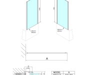 Polysan Deep Boční Stěna 750x1650mm, čiré Sklo