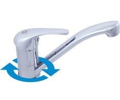 SÁZAVA - Umyvadlová baterie bez výpusti Chrom 3/8" SA015.0