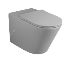 Sapho Paco Wc Kombi Mísa, Rimless, 61x38 Cm, Spodní/zadní Odpad, šedá Mat