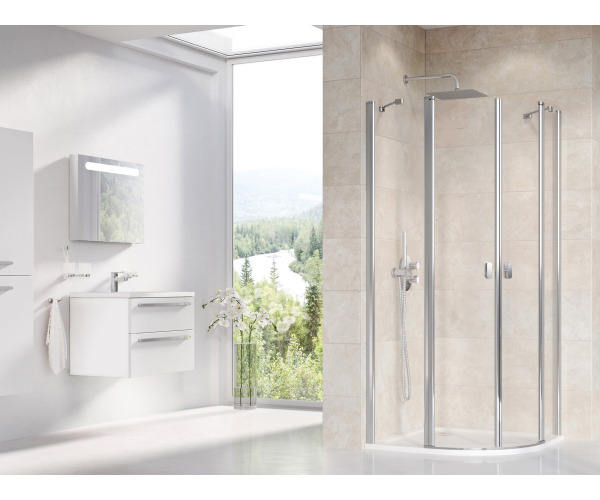 Sprchový kout Chrome CSKK4 - CSKK4 90x90, lesk+transparent