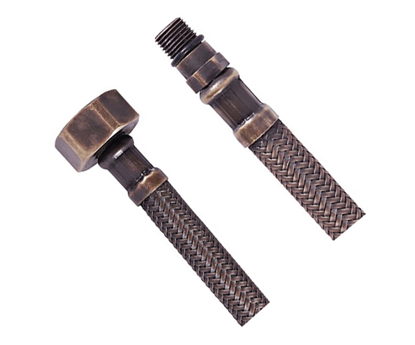 Sapho Flexibilní Nerezová Hadice M10x3/8", 35cm, Bronz