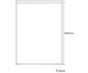 Aqualine Flanco Zrcadlo S Fazetou 60x80cm, Cu Free