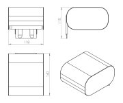 Gedy Outline Držák Toaletního Papíru S Krytem, Chrom