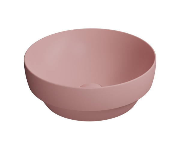 Gsi Pura Keramické Umyvadlo Na Desku, Průměr 40cm, Blush Mat