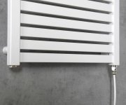 Aqualine Tondi-e Elektrické Otopné Těleso Rovné 450x970 Mm, 300 W, Bílá