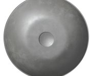 Sapho Formigo Betonové Umyvadlo Na Desku, ø 39cm, Stříbrná Mat