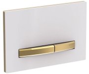 Geberit Sigma50 Ovládací Tlačítko, Bílé Sklo/mosaz