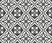 Retro dlažba Xclusive Black&White Garden 20,5x20,5