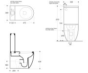 Kerasan Flo-ego Nádržka K Wc Kombi, Bílá