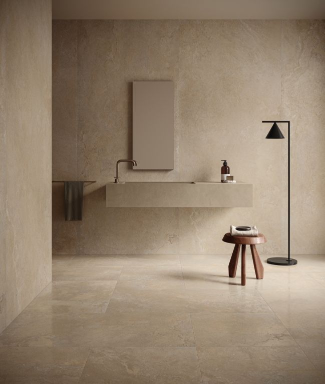 Realizace Béžová koupelna ze série Piemme Limestone