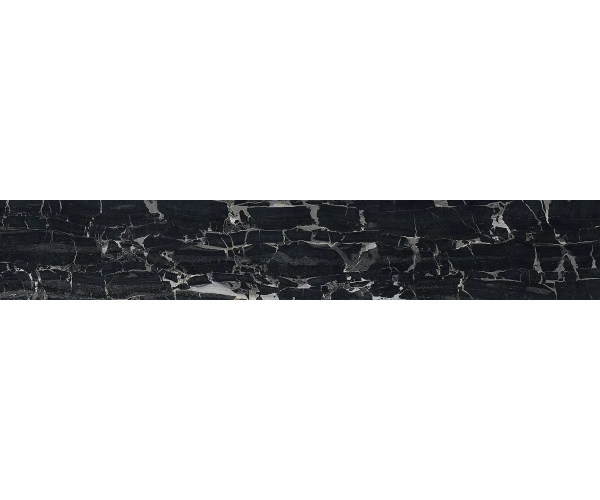Dlažba jako mramor Settecento Reverse Miroir Naturale 10x60 Rett. - černá