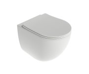 WC Chrome AquaSpin set, včetně sedátka SoftClose - WC Chrome AquaSpin set, závěsný, bílá X03121