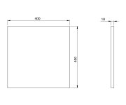 Sapho Emona Deska Dtdl 40x1,8x40cm, Dub Cuneo