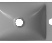 Sapho Margitha Keramické Umývátko 38x22cm, Otvor Pro Baterii Vpravo, šedá