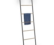 Gedy Kenta Sušák Ručníků Na Opření 450x1610x21mm, černá/bambus