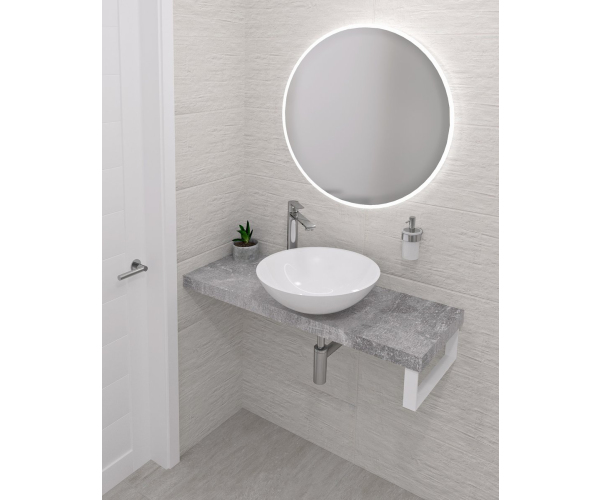 Sapho Avice Deska Pod Umyvadlo 140x36cm, Tl.5cm, Cement