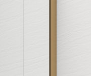 Polysan Esca Gold Matt Jednodílná Sprchová Zástěna K Instalaci Ke Stěně, Kouřové Matné Sklo, 700 Mm