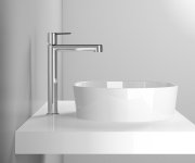 Umyvadlová stojánková baterie Puri PU 015.00 - PU 015.00CR Umyvadlová stojánková baterie 322 mm bez výpusti, chrom X070114