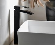 Sapho Ginko 25 Stojánková Umyvadlová Baterie Vysoká, černá Mat