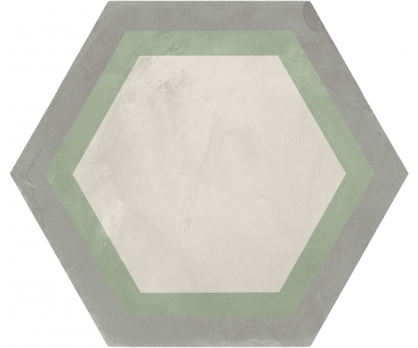 Retro dlažba Marca Corona Terra.Art Cornice S/M Esagono 25x21,6