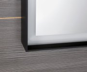 Sapho Sort Zrcadlo S Led Osvětlením 120x70cm, černá Mat