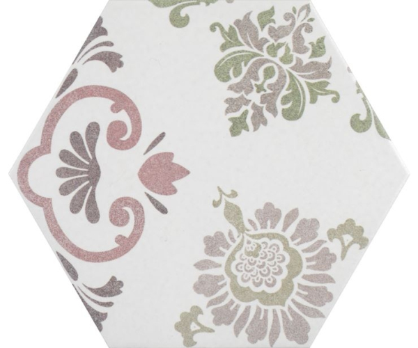 Vzorovaný dekor Codicer Fantasy Pink Hex 22x25
