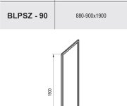 Pevná stěna Blix BLPSZ - BLPSZ 80, lesk+transparent X93H40C00Z1