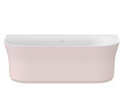 Vana Ypsilon Wall - Vana Ypsilon Wall 178x86, volně stojící, Alabaster Pink/bílá, krytka odtoku bílá/černá/chrom XC00100084