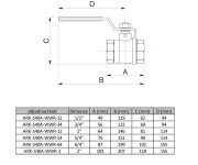 Kulový Kohout Ff-pn40 (páka) - 6/4" ARK-S40A-WWR-64