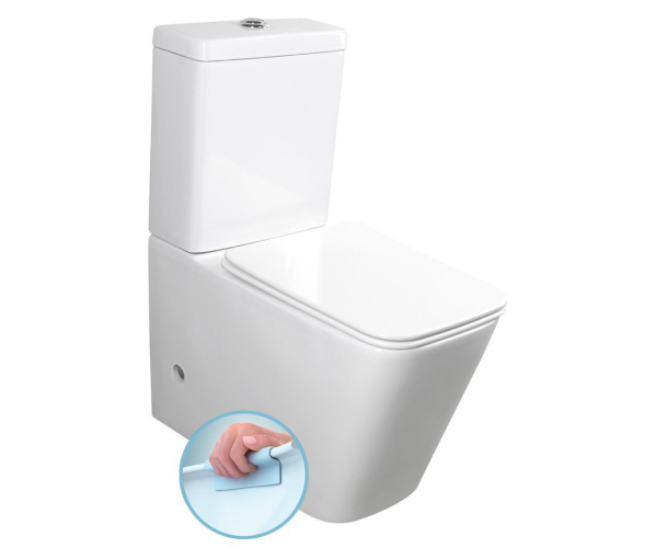 Sapho Porto Wc Kombi, Rimless, Spodní/zadní Odpad, Bílá