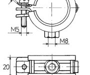 11004853 - Objímka Kloubová Jednošroubová S Gumovou Vložkou 48-51 (6/4") 11011052